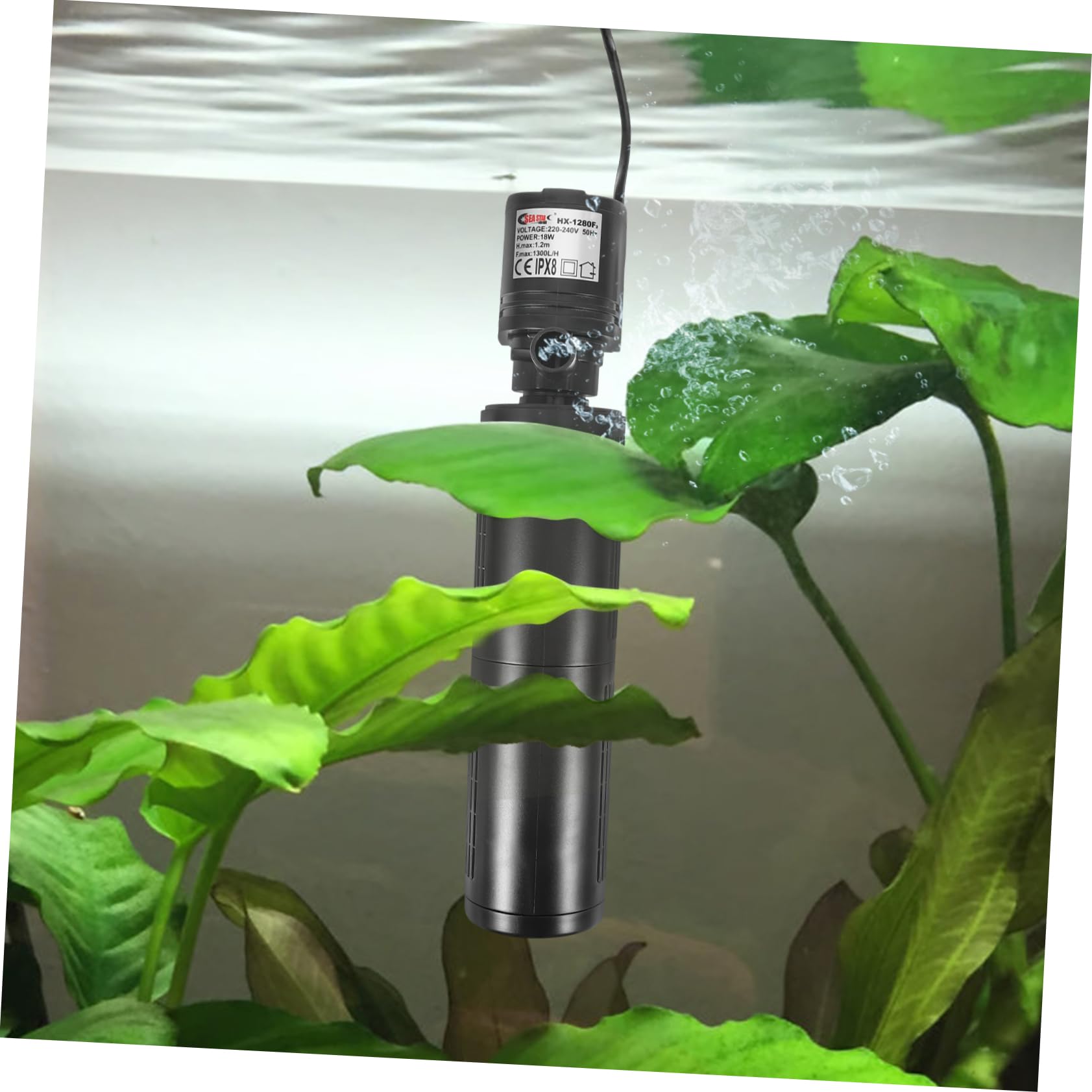 Beaupretty Filtros De Acuario De Circulación y Oxigenación Bomba De Agua Multifuncional para Peceras Compatible Sistemas De Agua Dulce y Salada Euro Estándar