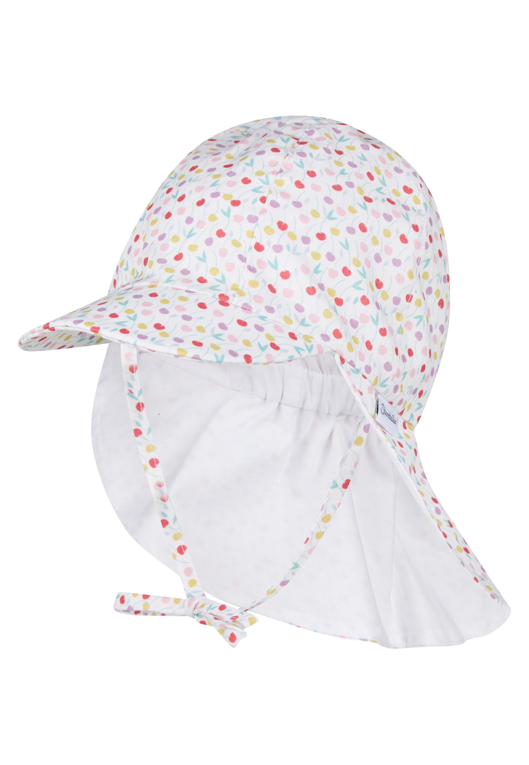 Gorra o sombrero para el sol Sterntaler de bebé con protección nucal y estampado de frutas 7