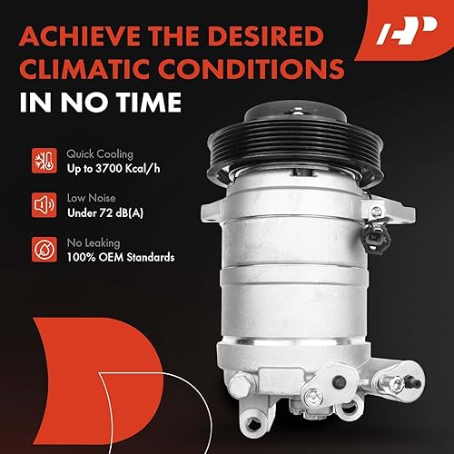 Miniatura 7 de A-Premium Compresor de aire acondicionado con embrague compatible con Nissan Altima 3.5L 2002-2006, Maxima 3.5L 2003-2008