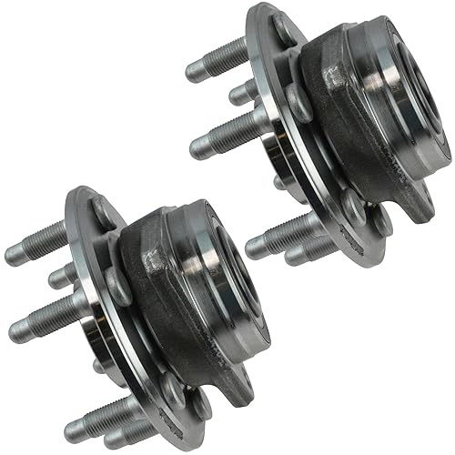 Miniatura 615 de TRQ Juego de 2 rodamientos de rueda delantera y conjunto de cubo compatible con Ford Mustang 2005-2007 2005-2014