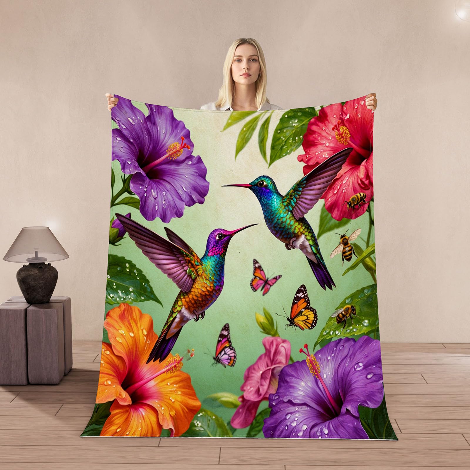 Couverture Colibri anti-froid en microfibre chaude pour supprimer les frissons