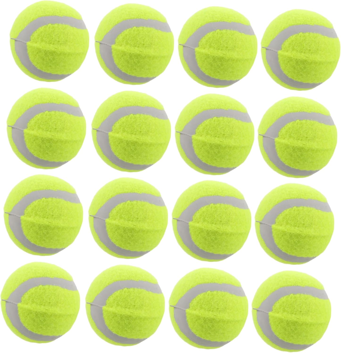 Sosoport 22pcs Dog Tennis Bouncy Rubber Chew Toys for Medium Large Small Dogs Interactive Training for Exercise Play Pet Supplies