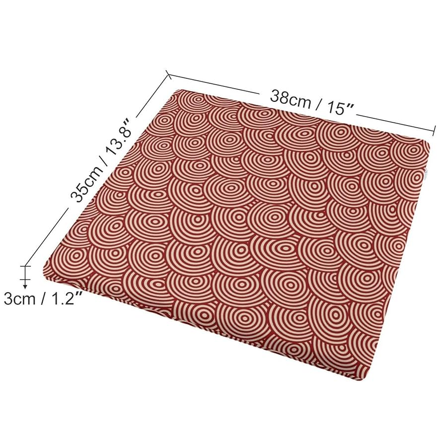 Amazon.co.jp: 座布団 クッション 円形 テクスチャ 幾何柄