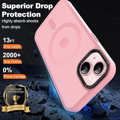 Miniatura 4 de Vooii Funda magnética compatible con iPhone 1314 de 6.1 pulgadas (rosa)