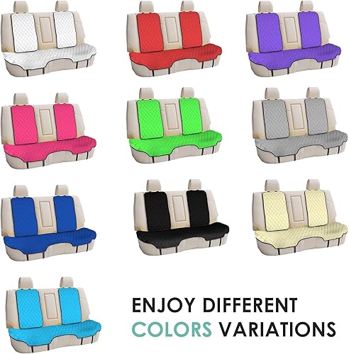 Miniatura 8 de FH Group Neosupreme - Juego de cojines para asiento trasero de automóvil, color gris, ajuste universal, cojín para asiento trasero de automóvil,