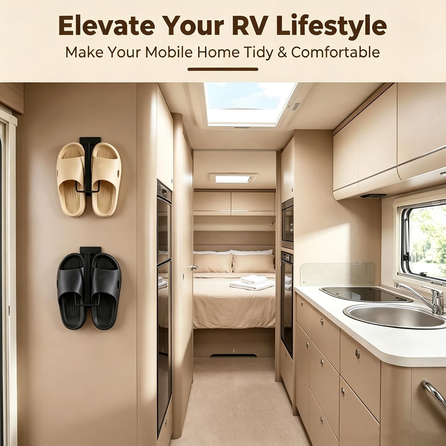 Magnetic Shoe Rack for RV Shoe Storage, 2 Pack