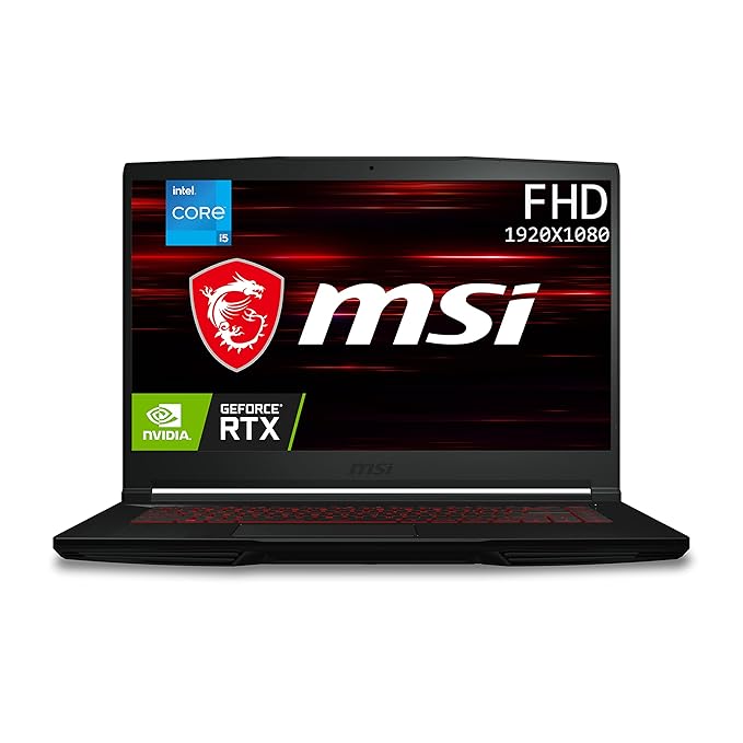 MSI GF63 Thin, Intel 10th Gen. i5-10500H, 40CM FHD 144Hz Gaming Laptop (8GB/512GB NVMe SSD/Windows 11 Home/Nvidia GTX1650 4GB GDDR6/Black/1.86Kg), 10SC-848IN at Rs. 49990
