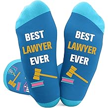 男士律师礼物,女士律师袜子礼物,感谢感谢 毕业退休生日 圣诞节通过酒吧考试 未来律师的礼物 法律系学生丝袜馅料