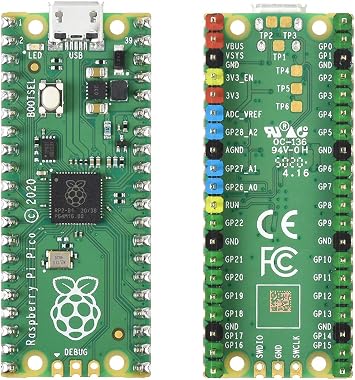 Colourful Pre-Soldered Raspberry Pi Pico RP2040 Microcontroller board Flexible Mini Board Based on Raspberry Pi RP2040 Chip,Dual-core Arm Cortex M0+ Processor,Support C/C++/Python