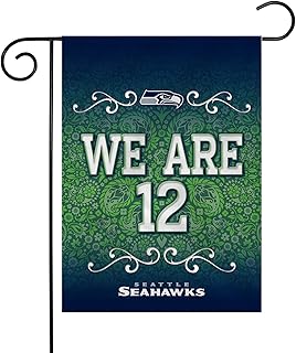 Rico Industries NFL Football Slogan 13" x 18" Double Sided Garden Flag - Outdoor - Great Gift Item