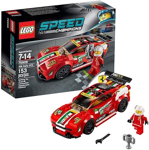 Set campeones velocidad 458 Italia GT2 75908 por LEGO