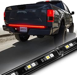 OPT7 Redline Parlux 60" Tailgate Light Bar, Flashing Red Turn Signal