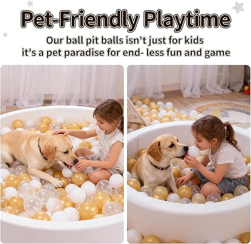 Vista 270 de STARBOLO Ball Pit Balls for Toddlers Phthalate Free BPA Free Non-Toxic Crush Proof Play Balls for Toddlers Kids Pool Playhouse Pack of 100 200 500