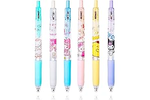 Sanrio My Melody Cinnamoroll Gel Pens 0.5mm Kawaii Black Ink Cat Press...