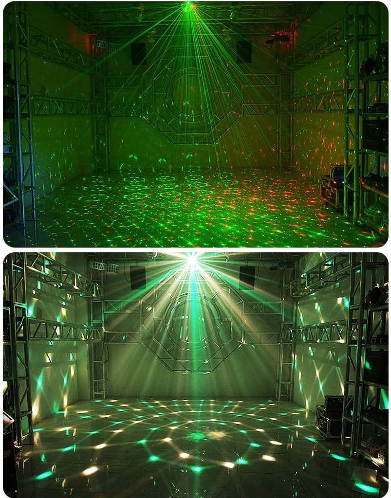 YXCKG Party Lights DJ Disco Lights Rotation Stage Lights, Strobe Light Halloween Christmas, Trippy Room Decor, 40W LED Magic Light Ball, Family Gathering, Christmas Party
