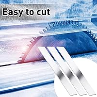 Vista 5 de Barra plana cuadrada de aluminio de 6 piezas, 1/8 pulgadas x 2 pulgadas x 12 pulgadas (12.008 in), placa plana de aluminio 6061 de uso general