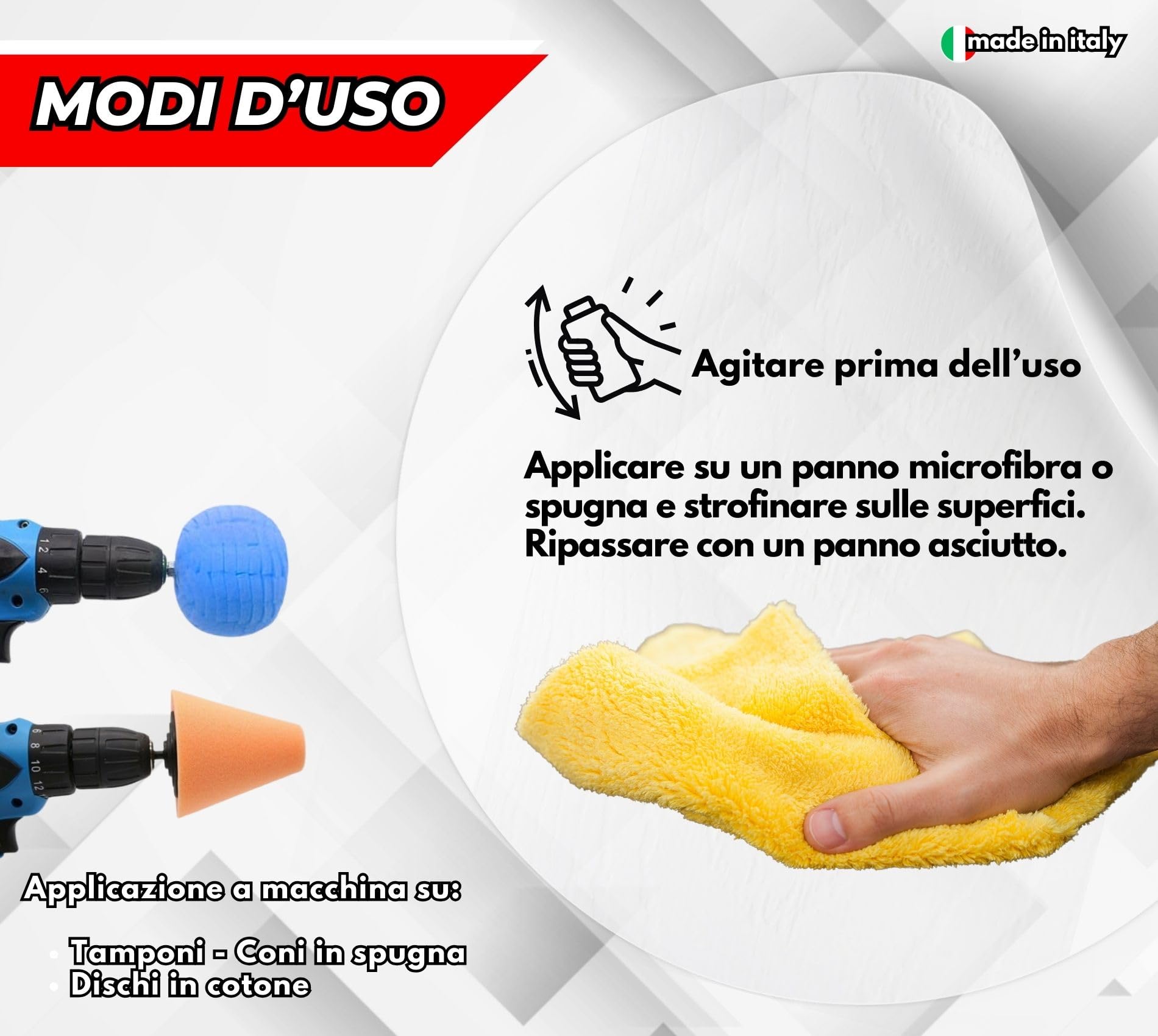 Lux Metal - Kit 5 Metal Polish Lucidante 250 gr FL-A-B-C-Z Ultra Hard/Hard/Fine/S. Fine/Ultra Fine Pasta abrasiva lucida metalli acciaio inox alluminio ottone bronzo rame auto carrozzeria moto barca