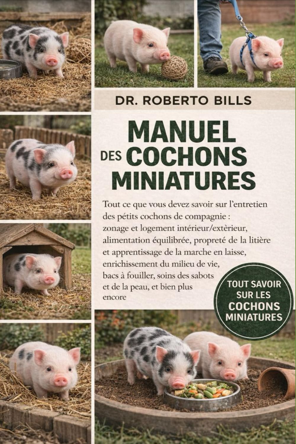 Manuel des Cochons Miniatures: Tout ce que vous devez savoir sur l'entretien des petits cochons de compagnie : zonage et logement intérieur/extérieur, ... de la marche en laisse, enrich...
