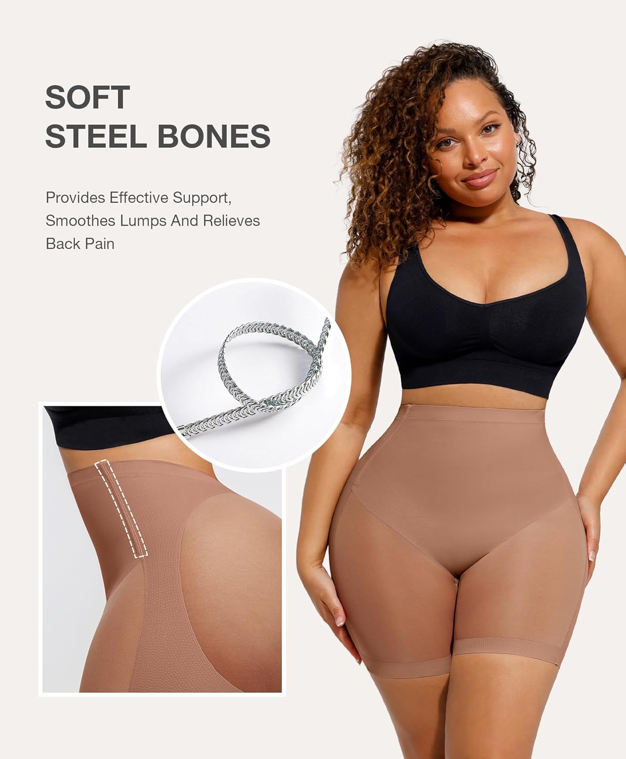 Lover-Beauty Low Back Shapewear Shorts for Women Tummy Control Butt Lifting Body Shaper Panties Underwear - Image 2