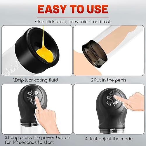 Miniatura 7 de Penisen Extendors PumpEnhancement Growth Vacuum Pumps, Electric Increase Size Training Device PLR148