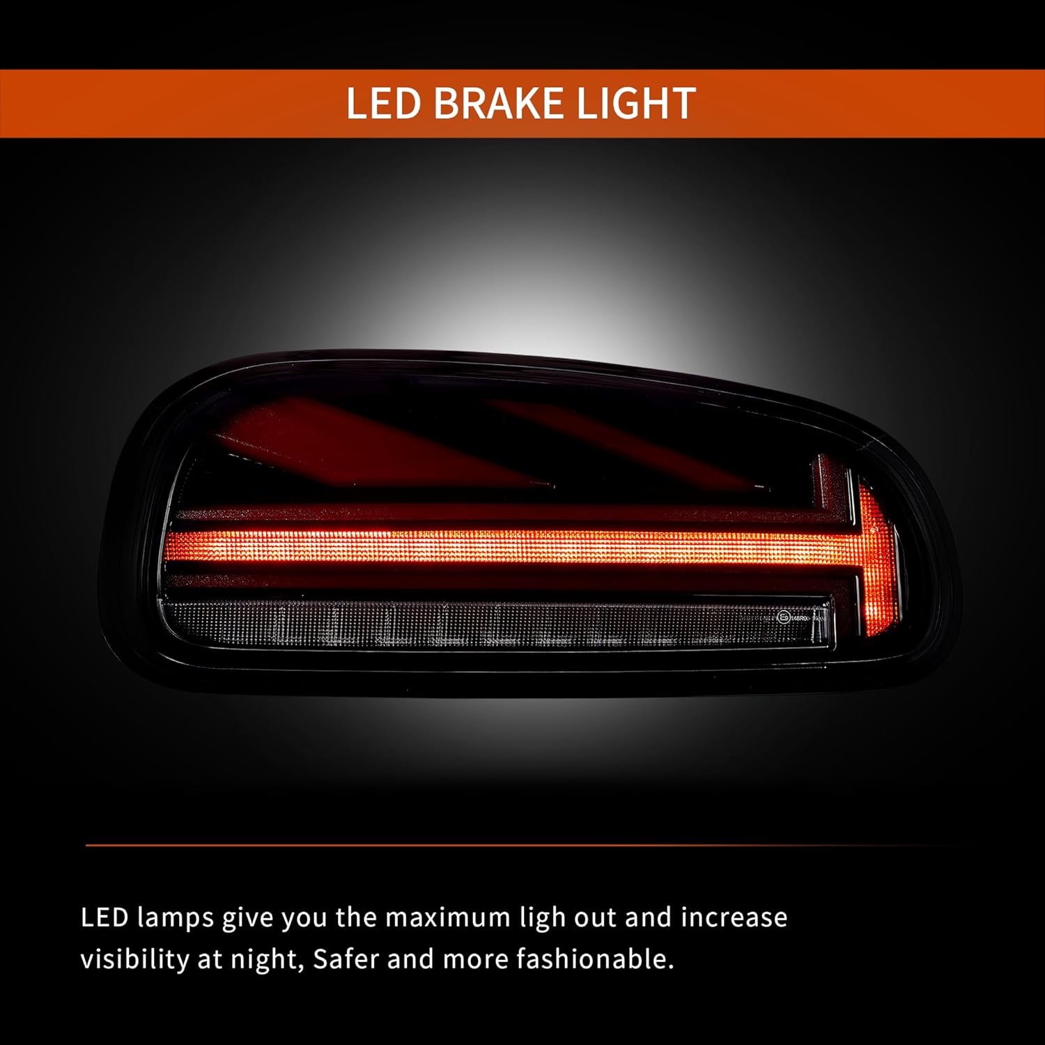 VLAND LED Tail Lights For 2015-2023 MINI Clubman F54, Cooper S, JCW, Driver Side and Passenger Side Rear Lamps Assembly, Red & Smoked Style
