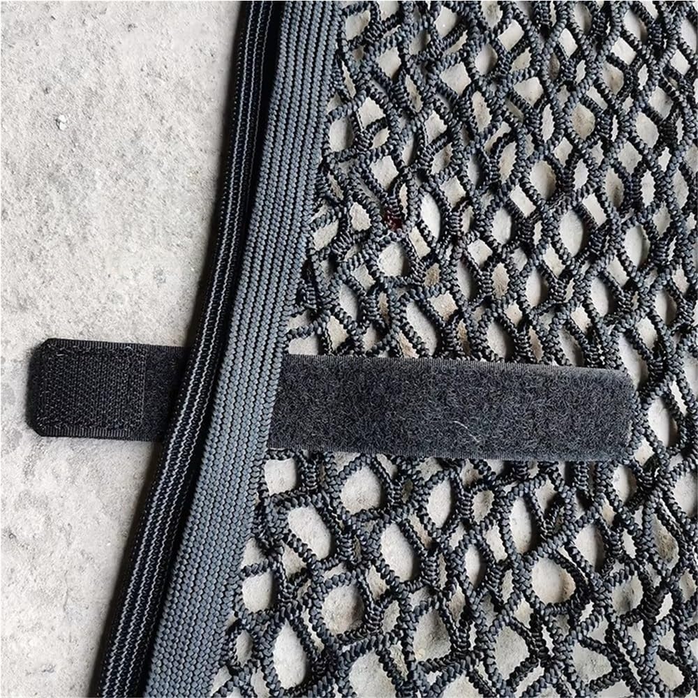 Gepäcknetz Auto Zweilagiges Kofferraum-Gepäcknetz Mit Haken Elastisches Nylon-Organizer-Netz Universell Passend Für Q7