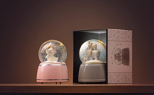 Miniatura 7 de Stephen Joseph, Globo de nieve de elefante, brilla y se ilumina, guardería, cumpleaños, globo de nieve para niños