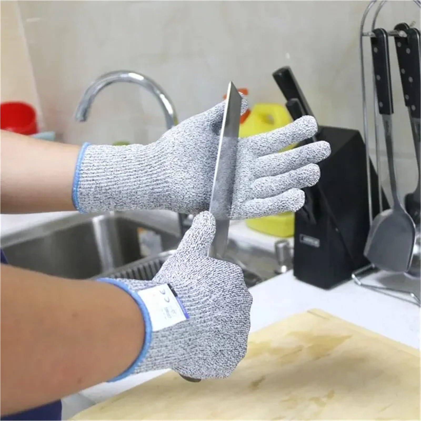 Gants anti-coupures, s de sécurité résistants aux coupures - Niveau 5 certifié ANSI EN388(L)