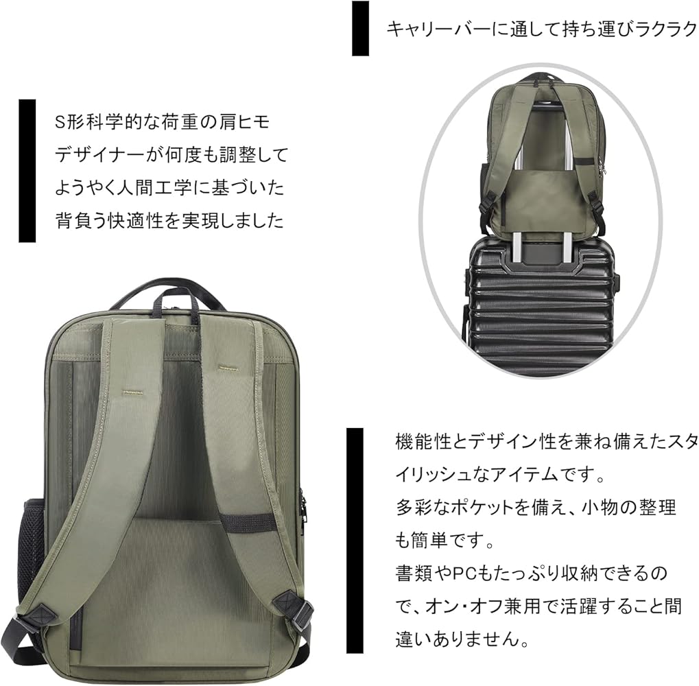 りゅくさく Amazon.co.jp: [Aklsvion] りゅっくさっく リュック ビジネスバッグ