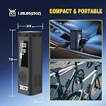 Tire Inflator Portable Air Compressor - 150 PSI Air Pump for Car Tires, Bike Pump, 6000mAh Battery, LCD Display, Portable Tire Inflator for Car, Motorcycle, Bicycle, and Ball