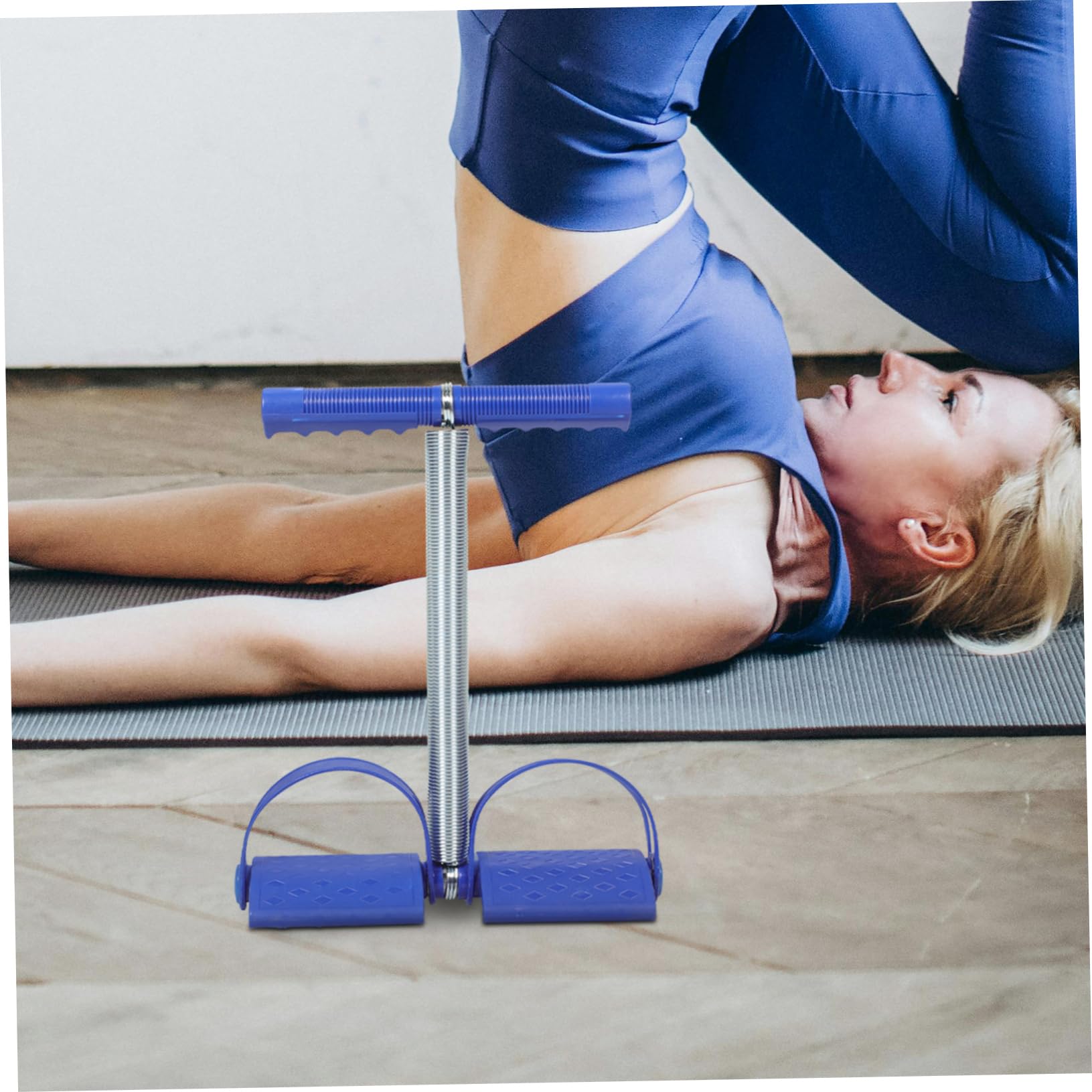 BESPORTBLE Bauchmuskeltrainer zur Bauchmuskulaturformung Blauer aus Pp Pe und Stahl mit Stabilem Design und Unterstützung Beim Aufrichten für Effektives Heimtraining