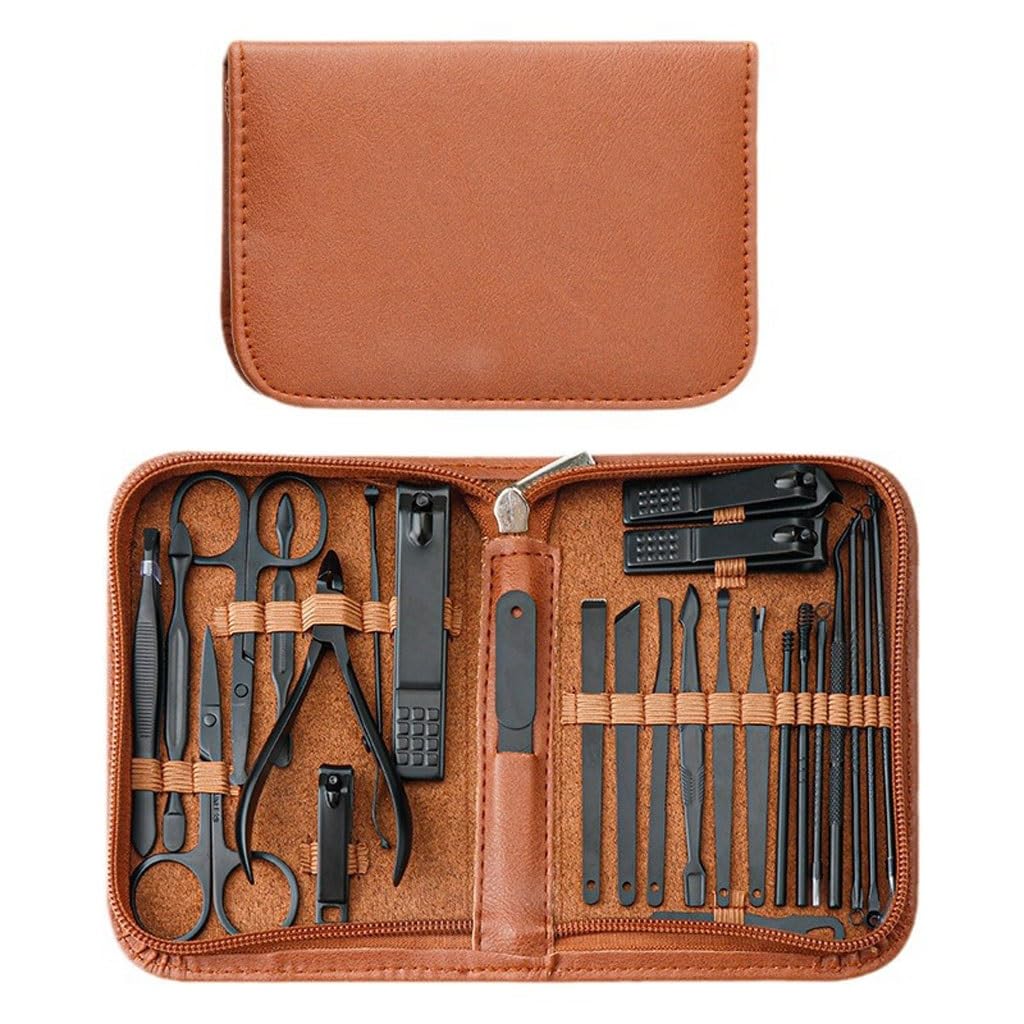 Maniküre-Set, 26-teilig, Nagelscheren-Set, Heimgebrauchswerkzeug, geeignet für Reisen und unterwegs