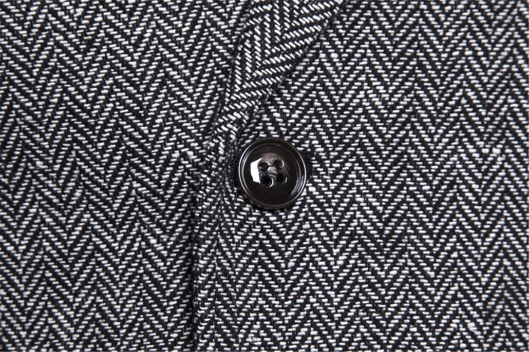 SaoBiiu Gilet da uomo a doppio petto gilet da uomo senza maniche gilet gilet vintage formale blazer gilet per matrimonio