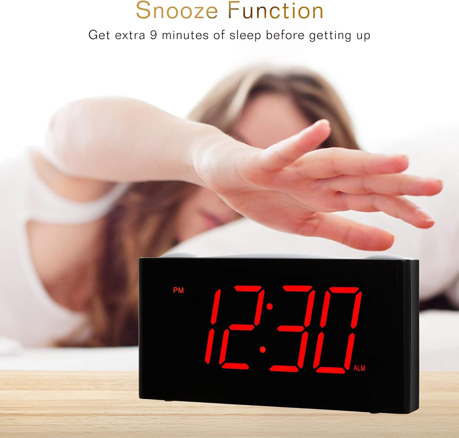 70% оƒƒ Evеrуthіng Rocam Home LED Digital Alarm Clock - 7 Large Red Display, Loud Alarm, 7 Colored Night Light, Snooze, Dimmer, Dual USB Charger Ports, Battery Backup, 12/24 Hours for Bedrooms, Kids, Heavy Sleepers