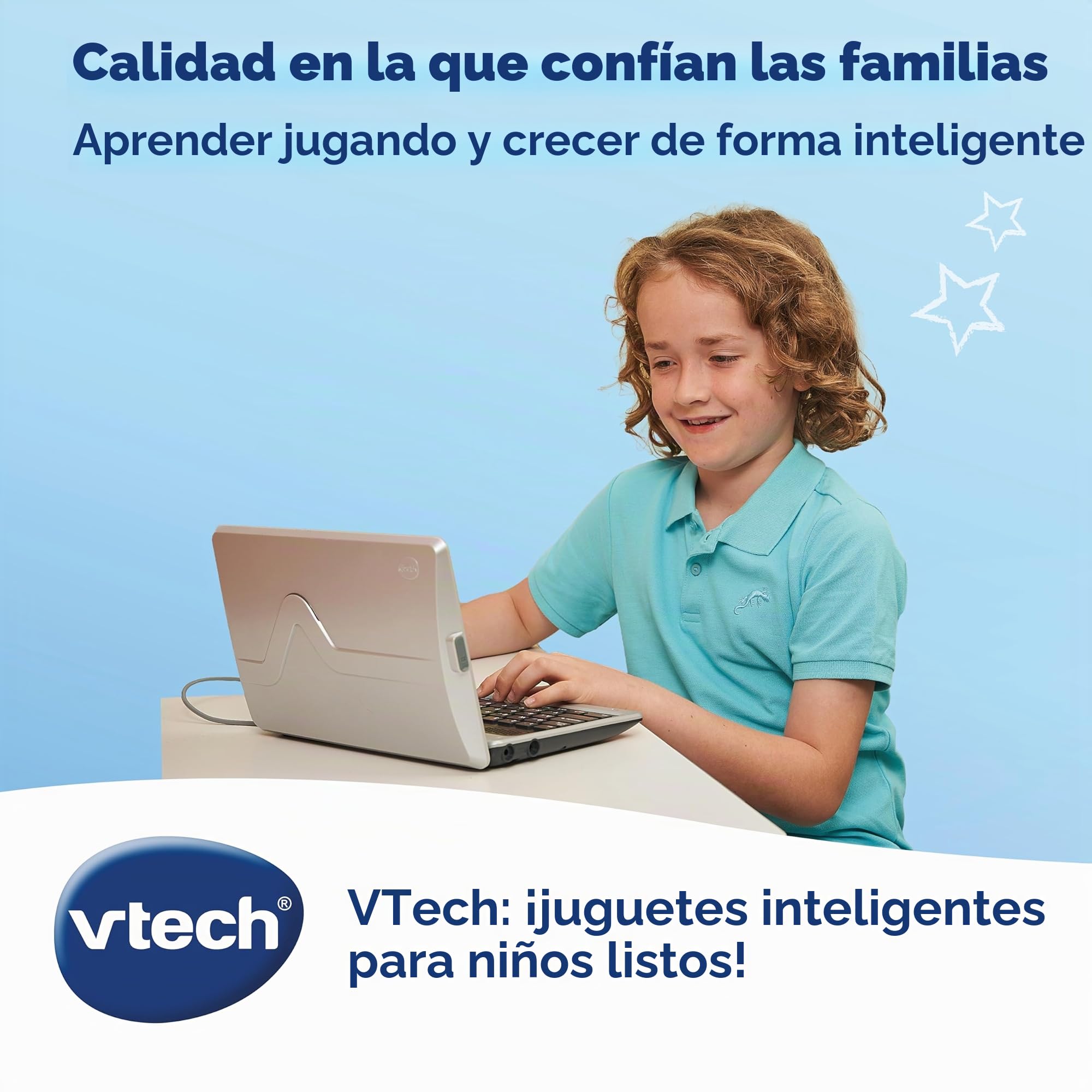 Vtech Genio - Ordenador de Aprendizaje XL con Pantalla LCD Grande de 7" con Acceso a Internet, Programa de Texto y Muchos contenidos educativos, para niños de 5 a 12 años, Version Alemana