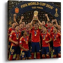 VYPEROCK Spain 2026 World Cup Champions Trophy Lift Canvas, 8x10