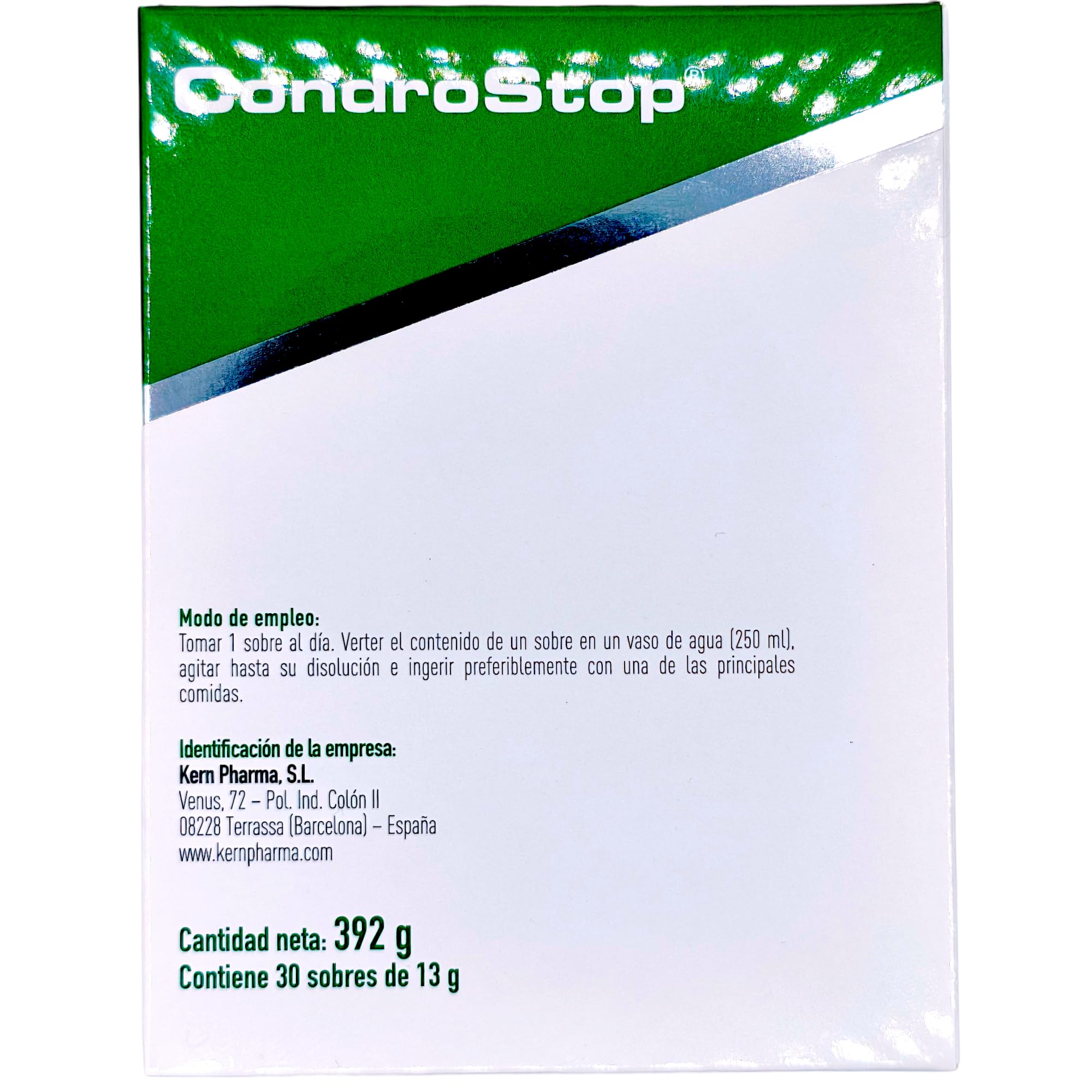 Kern Pharma Finisher Condrostop 30 Sobres - Regenerador Articular con Colágeno Hidrolizado Fortigel, Condroitina, Glucosamina, MSM, Ácido Hialurónico y Magnesio - Sabor Naranja