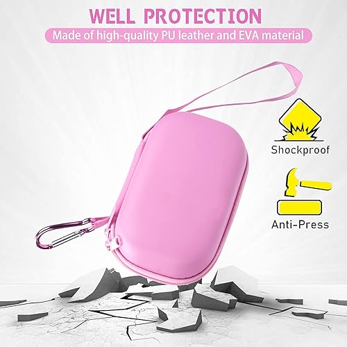 Miniatura 6 de Estuche para inhalador de asma, almacenamiento y viaje, práctico estuche para inhalador para adultos y niños (solo estuche) (rosa)