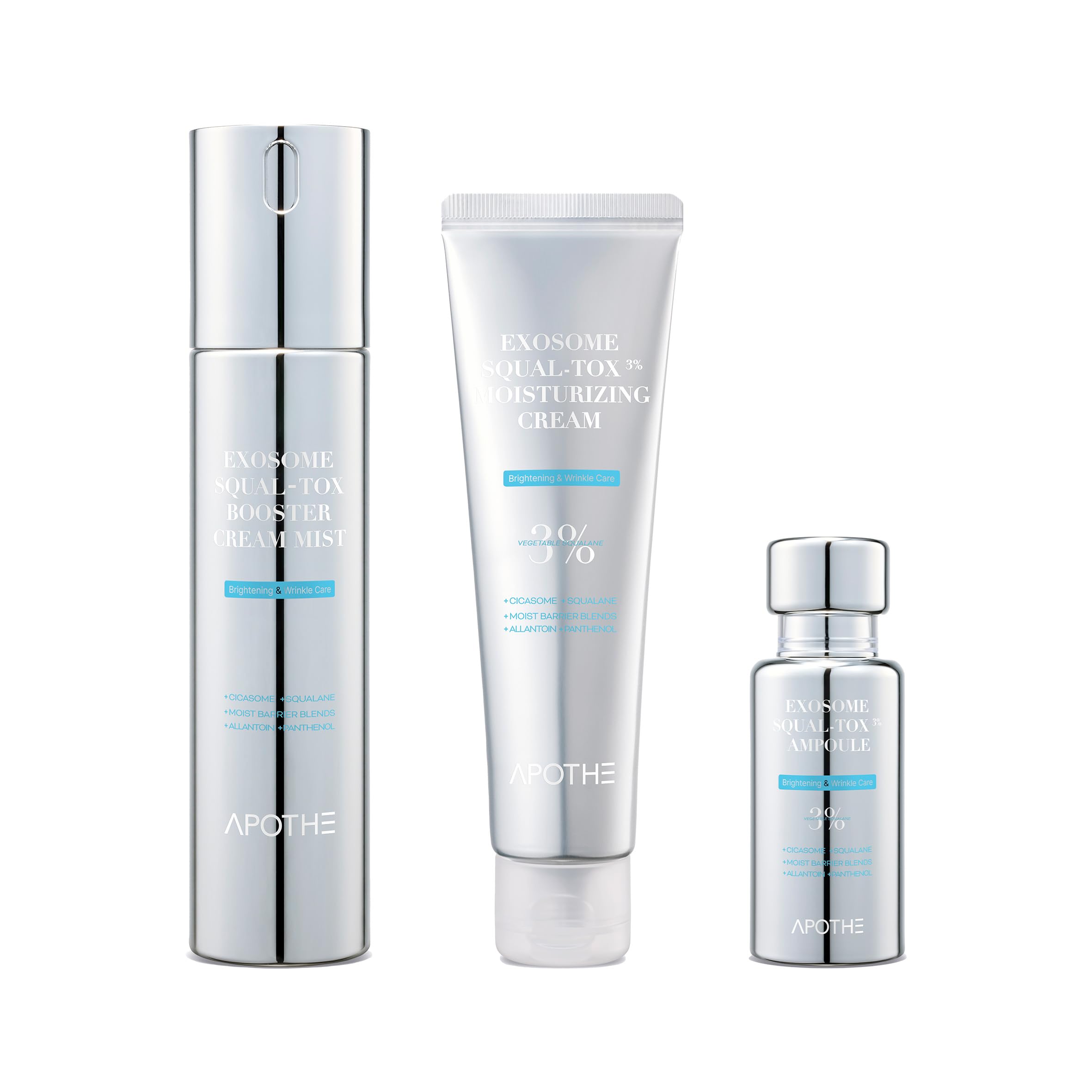 Amazon.com: APOTHE Exosome Squal-Tox 3-in-1 Skincare Set – Ampoule