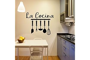 La Cocina Kitchen Vinyl Wall Decals: Spanish Flair for Your Culinary Haven