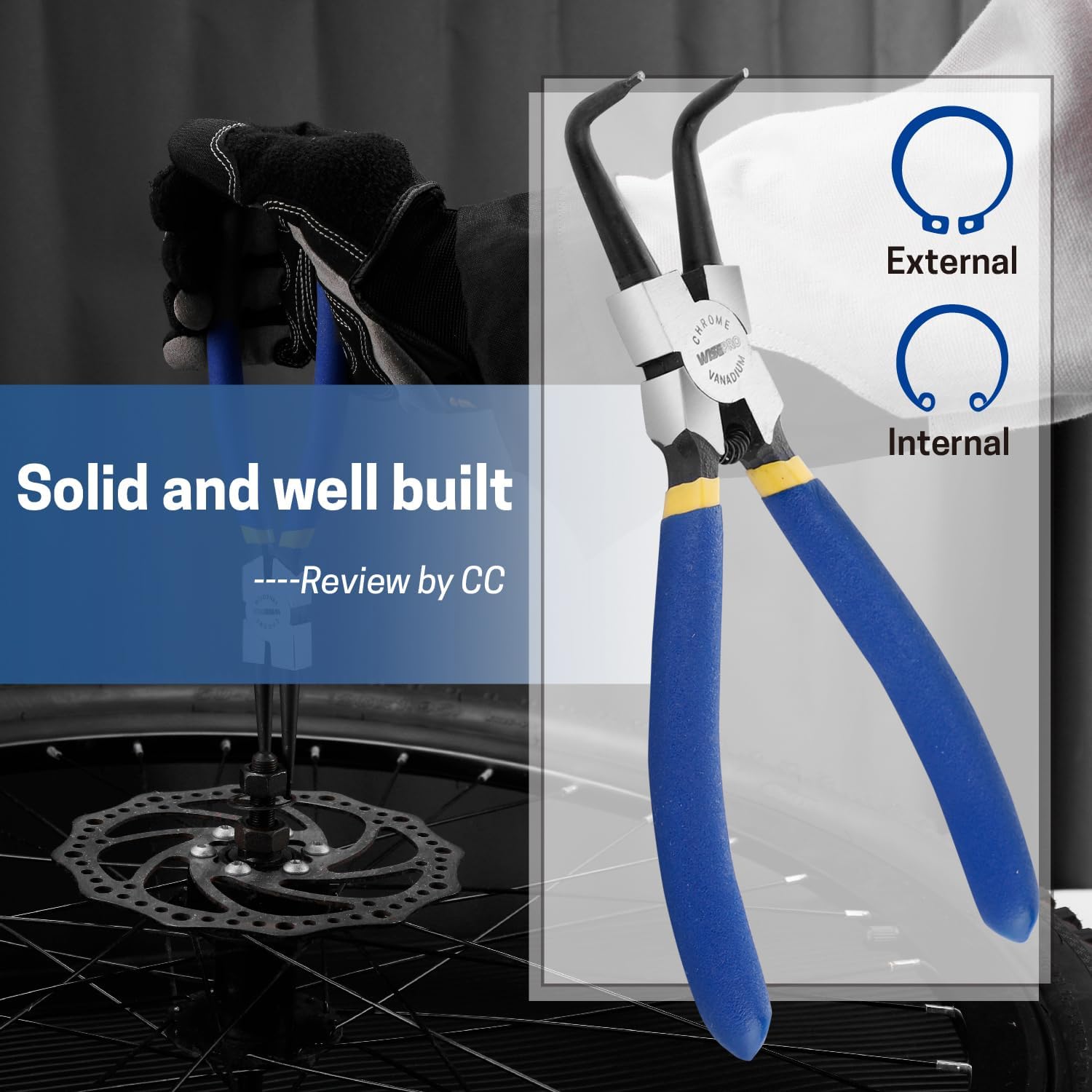 Juego De 4 Piezas De Alicates For Anillos De Presión Con Resorte De