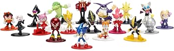 Jada Sonic The Hedgehog Nano Metalfigs 18 Pack Series 2 Die Cast Figure Set - Includes Sonic, Shadow, Amy Rose, and Rouge Toys