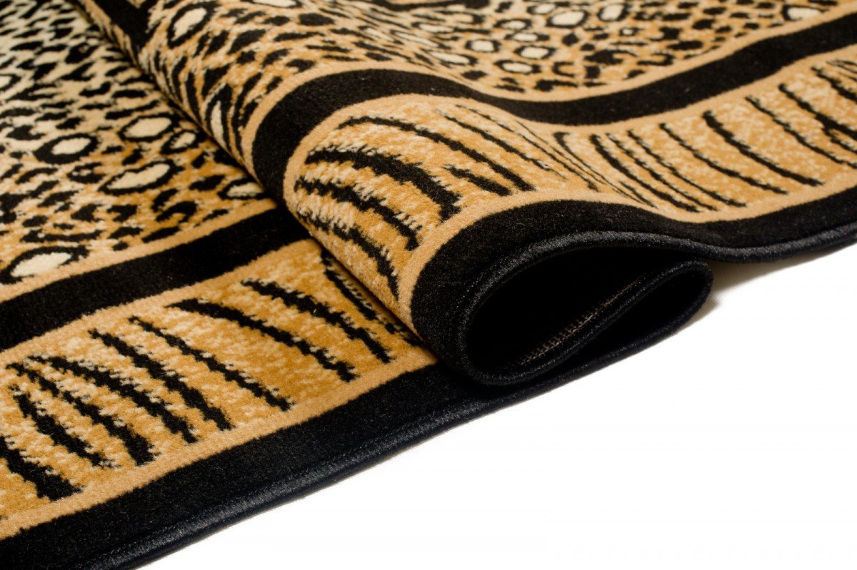 Carpeto Rugs Tappeto Zebrato Salotto a Pelo Corto - Africa Animali - Tappeti Camera da Letto - Tappeti Salotto Grandi Dimensioni - Tappeti Moderni Soggiorno - Beige - 220 x 300 cm