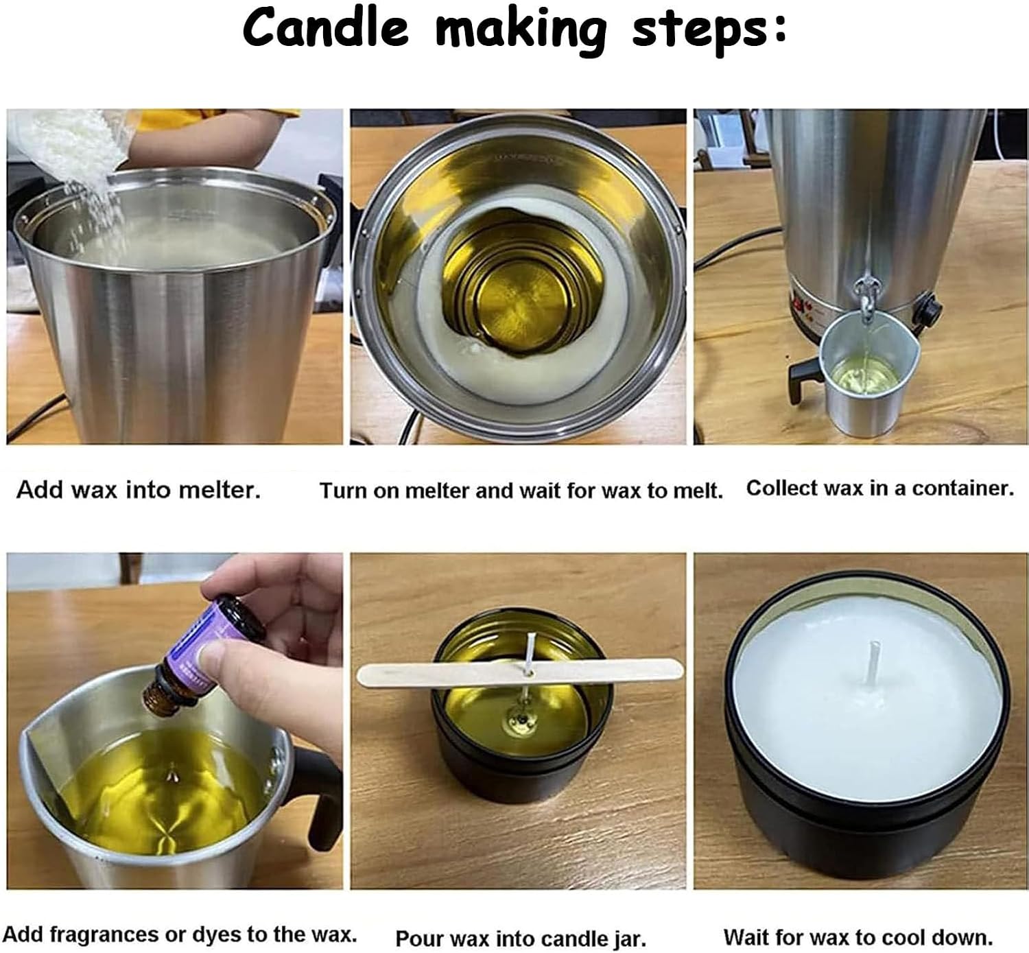 Candle Wax Melting Furnace Machine with Heated Pour spout, Non-Clogging Wax Melting Furnace, Candle Making Electric Large Melting Furnace (12L)