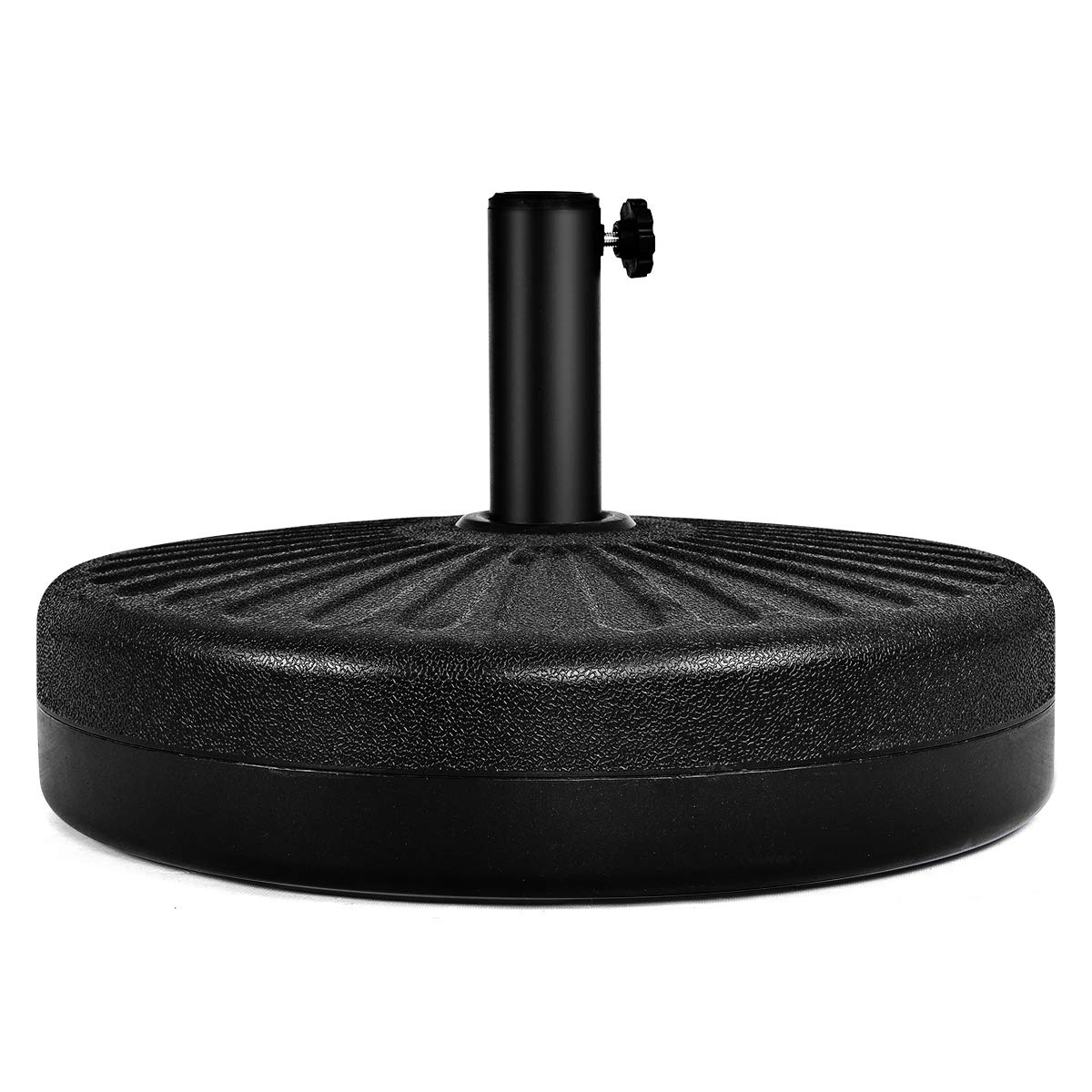 GOPLUS Parasolstandaard voor parasolstokken, 38 mm/48 mm, kan worden gevuld met 23 l water/24 kg zand, parasolgewicht met handvat, parasolstandaard, diameter 51 cm, HDPE, zwart GOPLUS Parasolstandaard voor parasolstokken, 38 mm/48 mm, kan worden gevuld met 23 l water/24 kg zand, parasolgewicht met handvat, parasolstandaard, diameter 51 cm, HDPE, zwart