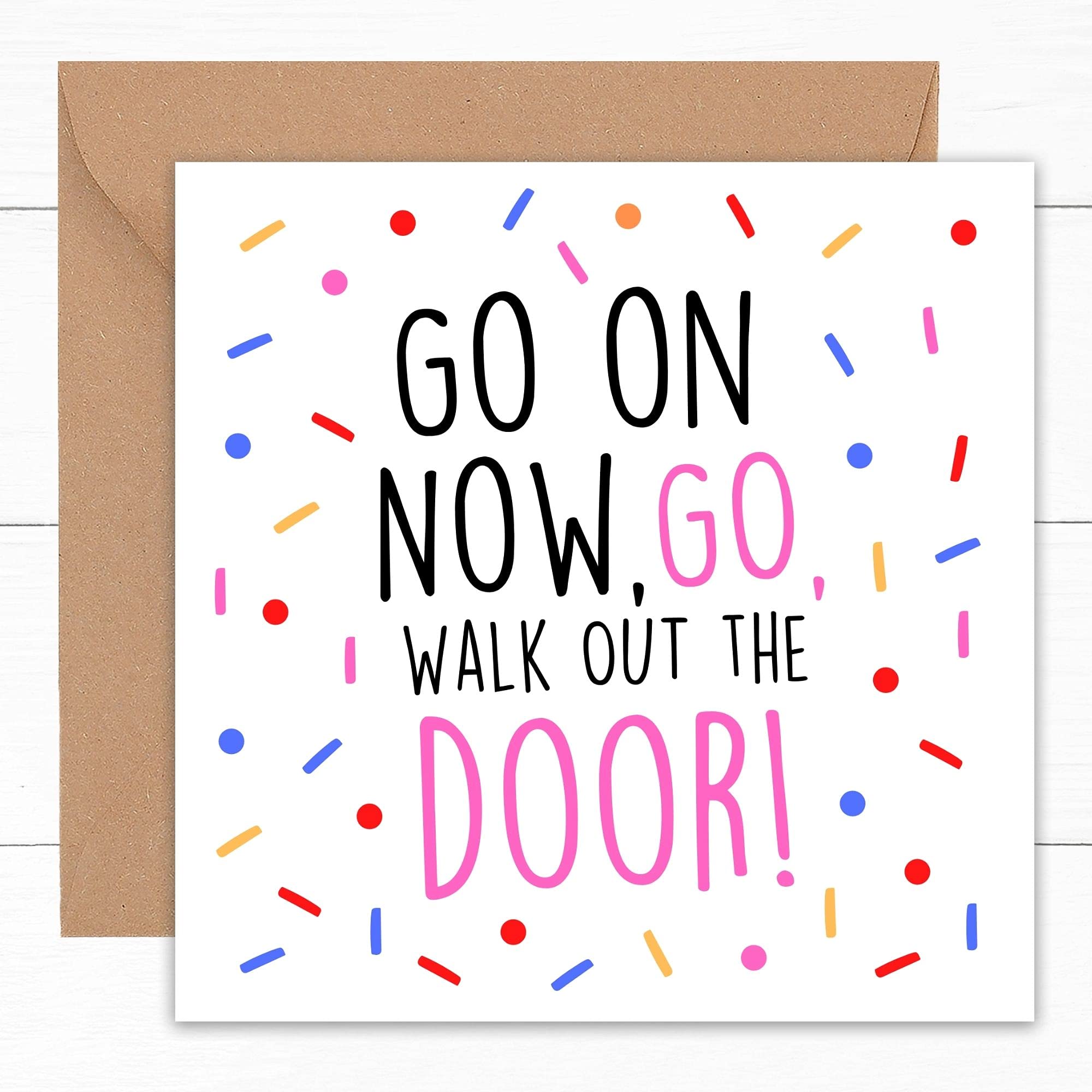Buy Funny Leaving Card Rude Cards For New Job Farewell Coworker