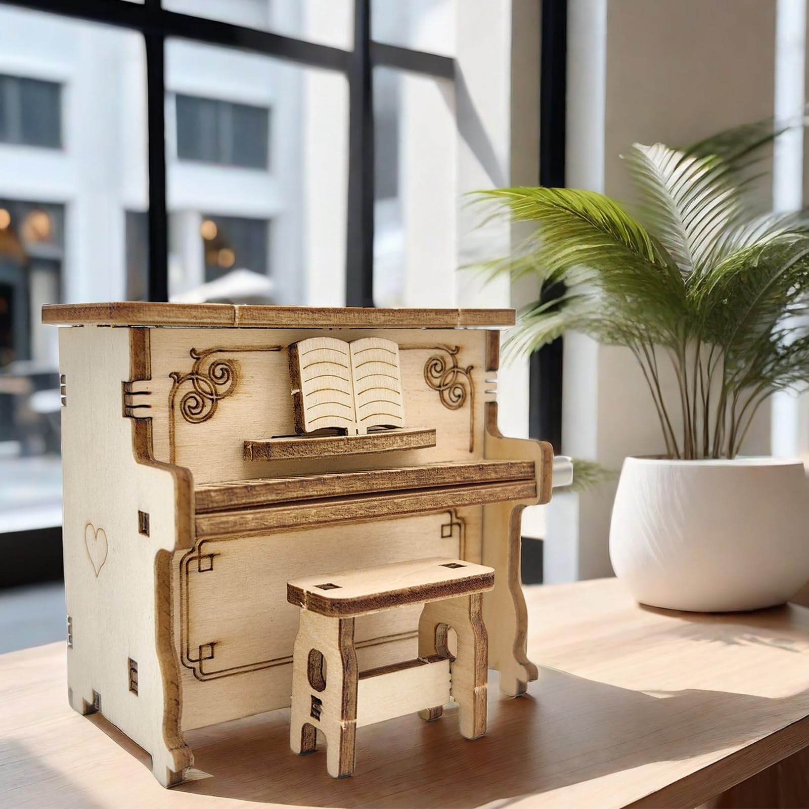 Amazon.com: 3D Wooden Puzzle Piano Music Box 3D Puzzles DIY Kits