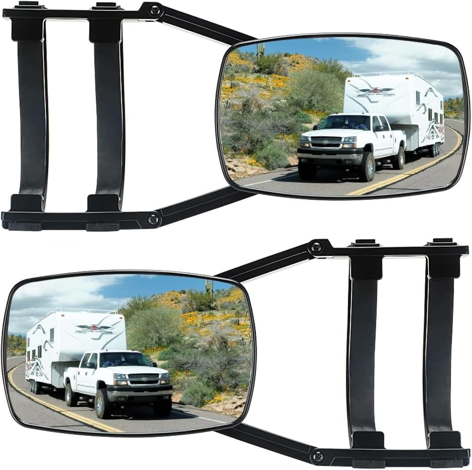 2 Specchietti Laterali Per Roulotte Regolabili 360° - Universali Per Caravan, SUV E Camper - Foto 8