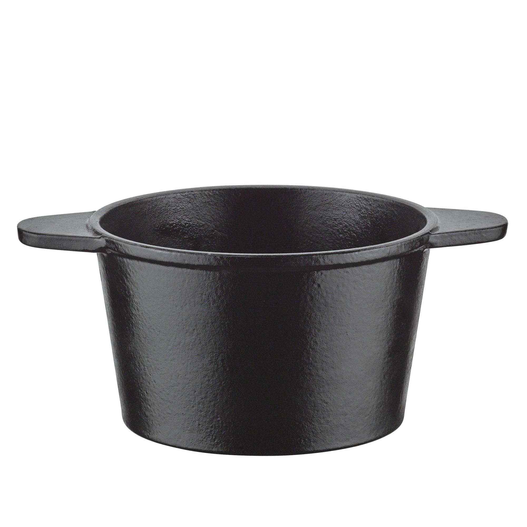 Fondue Grenole Set à fondue en fonte avec 8 fourchettes à fondue Noir Ø 15,5 cm