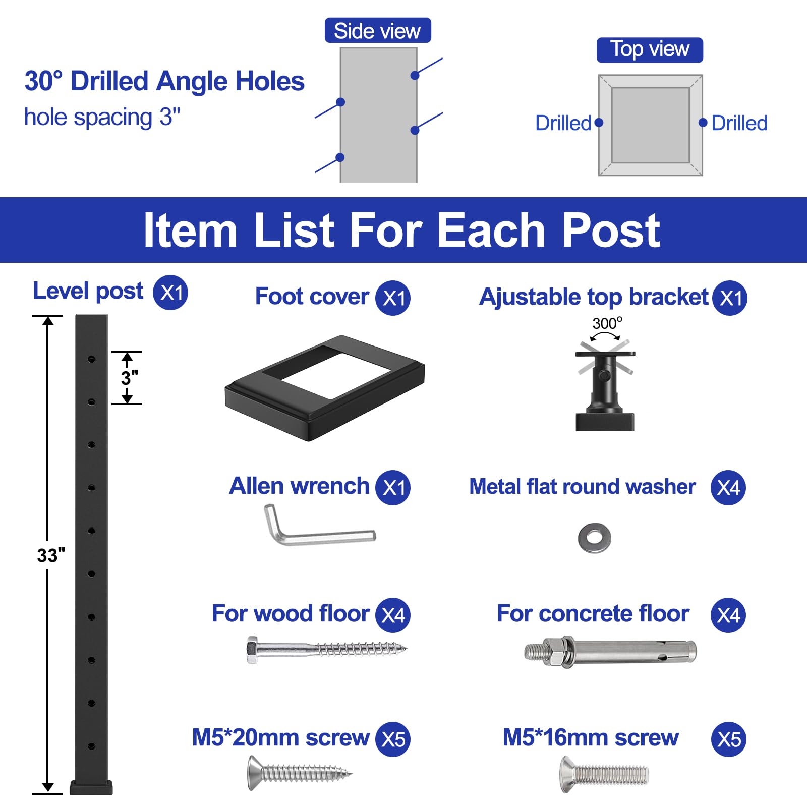 Snapklik.com : Stair Railing Post, 36